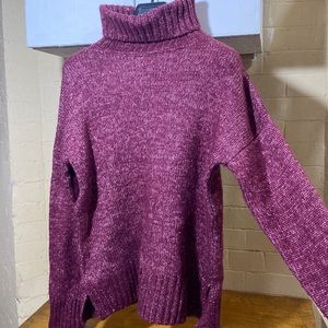 Banana Republic high neck sweater in Burgundy